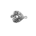 CSF-419 Silver Silver Overlay Single Hole Multi Strand Clasp Beads Bali Designs Inc 
