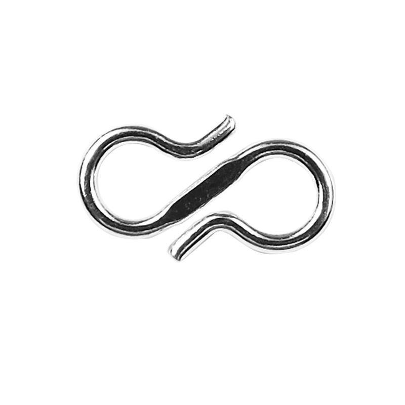 CSF-442 Silver Overlay 'S' Hook Beads Bali Designs Inc 