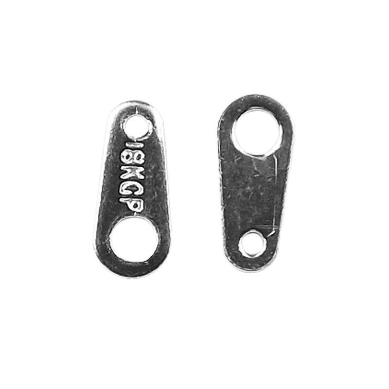 CSF-443 Silver Overlay Chain Tab Beads Bali Designs Inc 