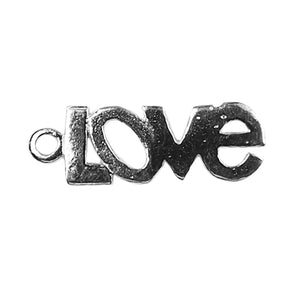 CSF-455 Silver Overlay Love Charm Beads Bali Designs Inc 