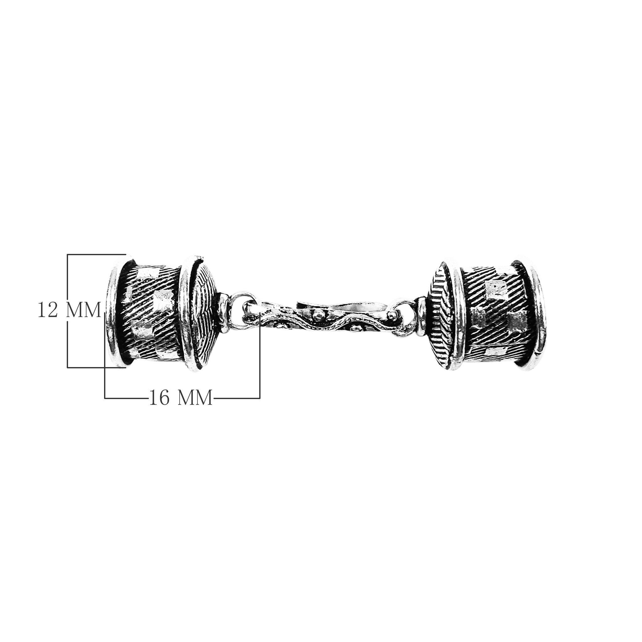 CSF-457 Silver Overlay End Cap Beads Bali Designs Inc 