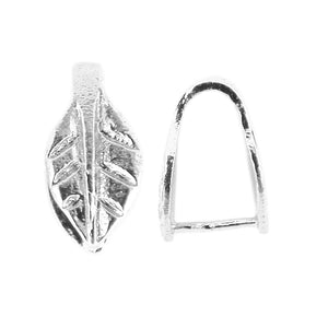 CSF-500 Silver Overlay Leaf Designer Pendant Bail Beads Bali Designs Inc 