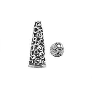 CSF-503 Silver Overlay Cone Beads Bali Designs Inc 
