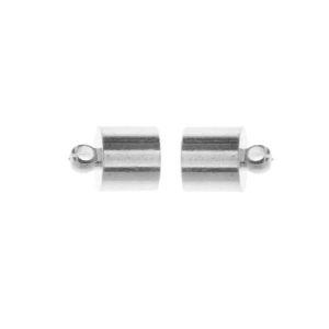 CSF-508 Silver Overlay Single Hole Magnetic Clasps Beads Bali Designs Inc 