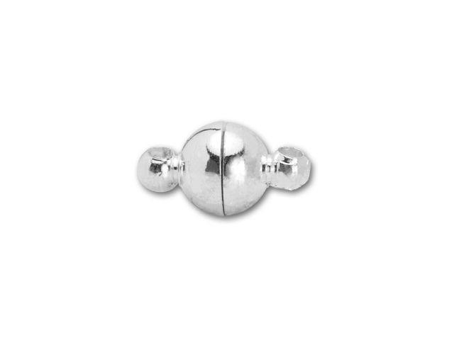 CSF-509 Silver Overlay Single Hole Magnetic Clasps Beads Bali Designs Inc 
