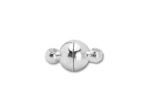 CSF-509 Silver Overlay Single Hole Magnetic Clasps Beads Bali Designs Inc 