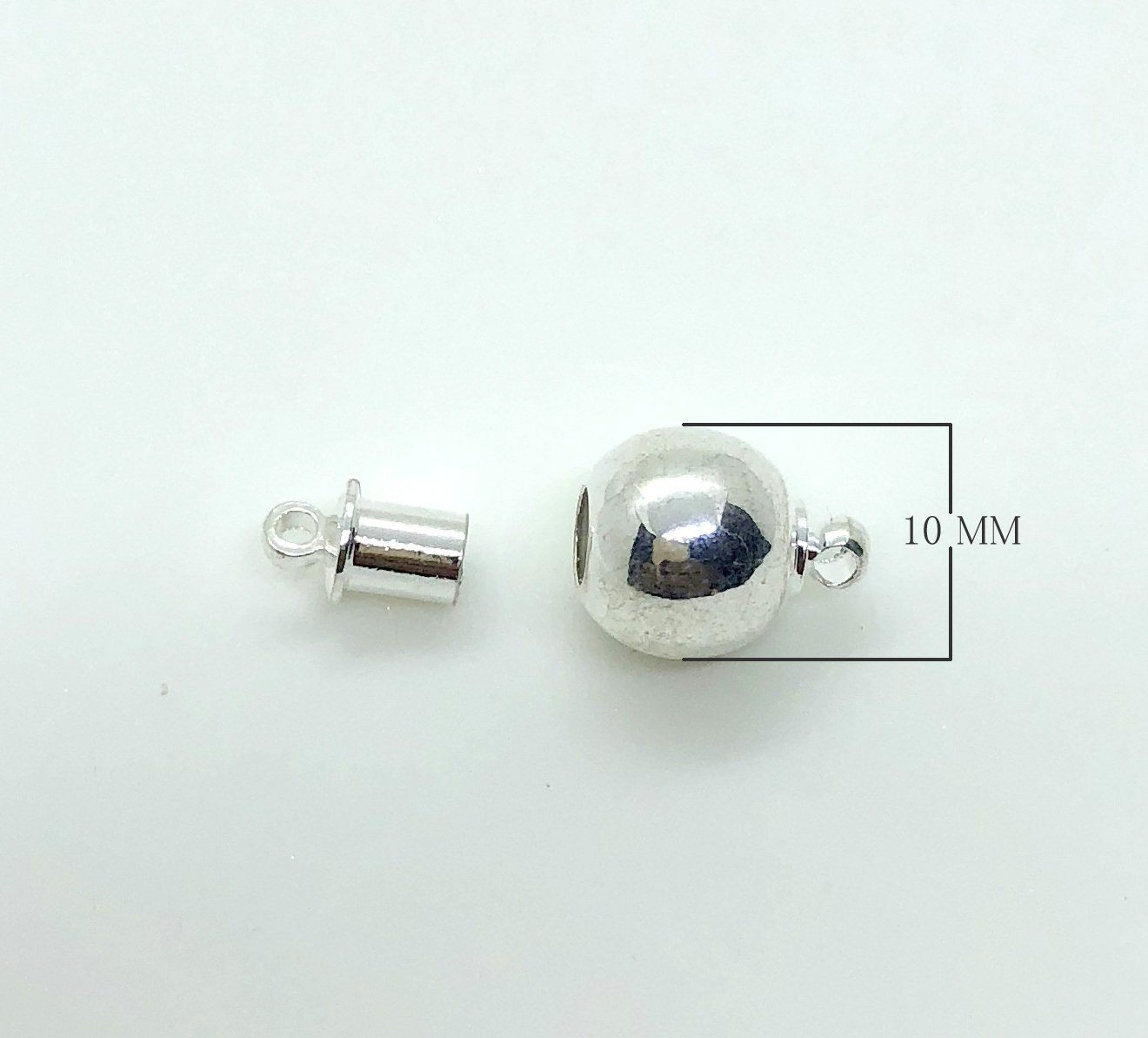 CSF-515 Silver Overlay Magnetic Clasps Beads Bali Designs Inc 