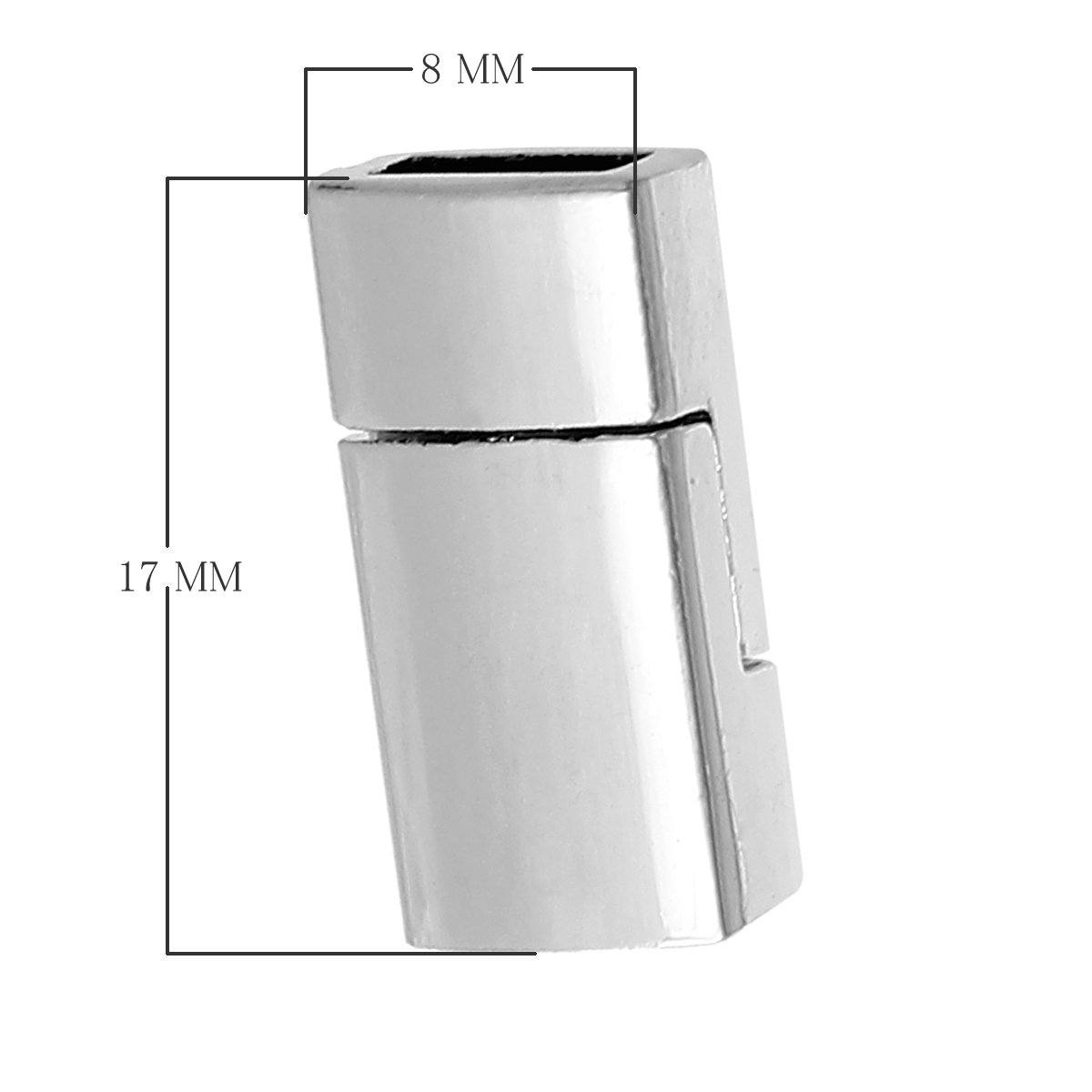 CSF-518 Silver Overlay Magnetic Clasps Beads Bali Designs Inc 