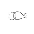 Sterling silver hook clasp handcrafted in India for wholesale jewelry findings.