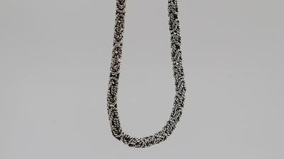 Wholesale 4MM sterling silver chain with lobster clasp, handcrafted Balinese weave design.