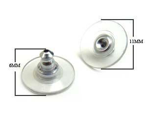 ESF-101 Plastic Earnut Earring Back Holder Beads Bali Designs Inc 