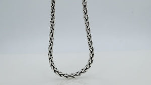 Wholesale 5 MM Sterling Silver woven chain with lobster lock, handcrafted in Bali.