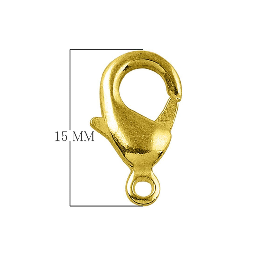 Gold Filled Filigree Fish Hook Clasp 15mm
