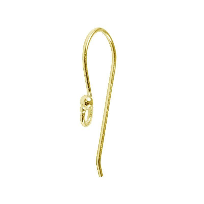 FG-137 18K Gold Overlay Earwire Beads Bali Designs Inc 