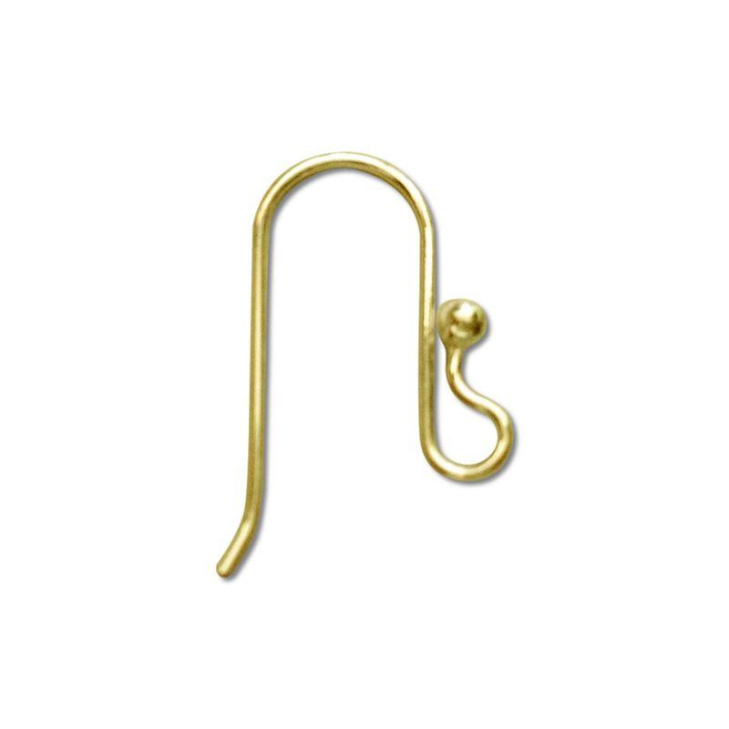 FG-147 18K Gold Overlay Earwire Beads Bali Designs Inc 