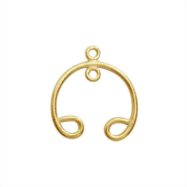FG-158 18K Gold Overlay Chandelier Earring Finding Beads Bali Designs Inc 