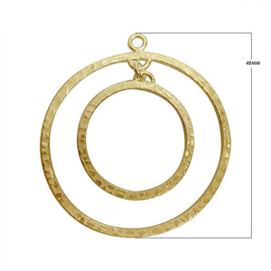 Bulk 18K Gold Overlay Over copper jewelry findings featuring circular multi-loop frames and modern arch chandelier components for professional manufacturing.