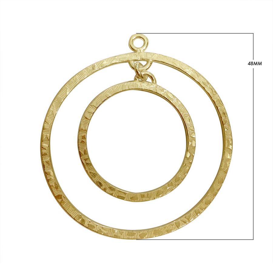 Bulk 18K Gold Overlay Over copper jewelry findings featuring circular multi-loop frames and modern arch chandelier components for professional manufacturing.