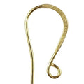18K Gold Overlay Hook Style Earwire Handcrafted In India