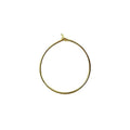 18K Gold Overlay Round Hoop Earwire Handcrafted In India