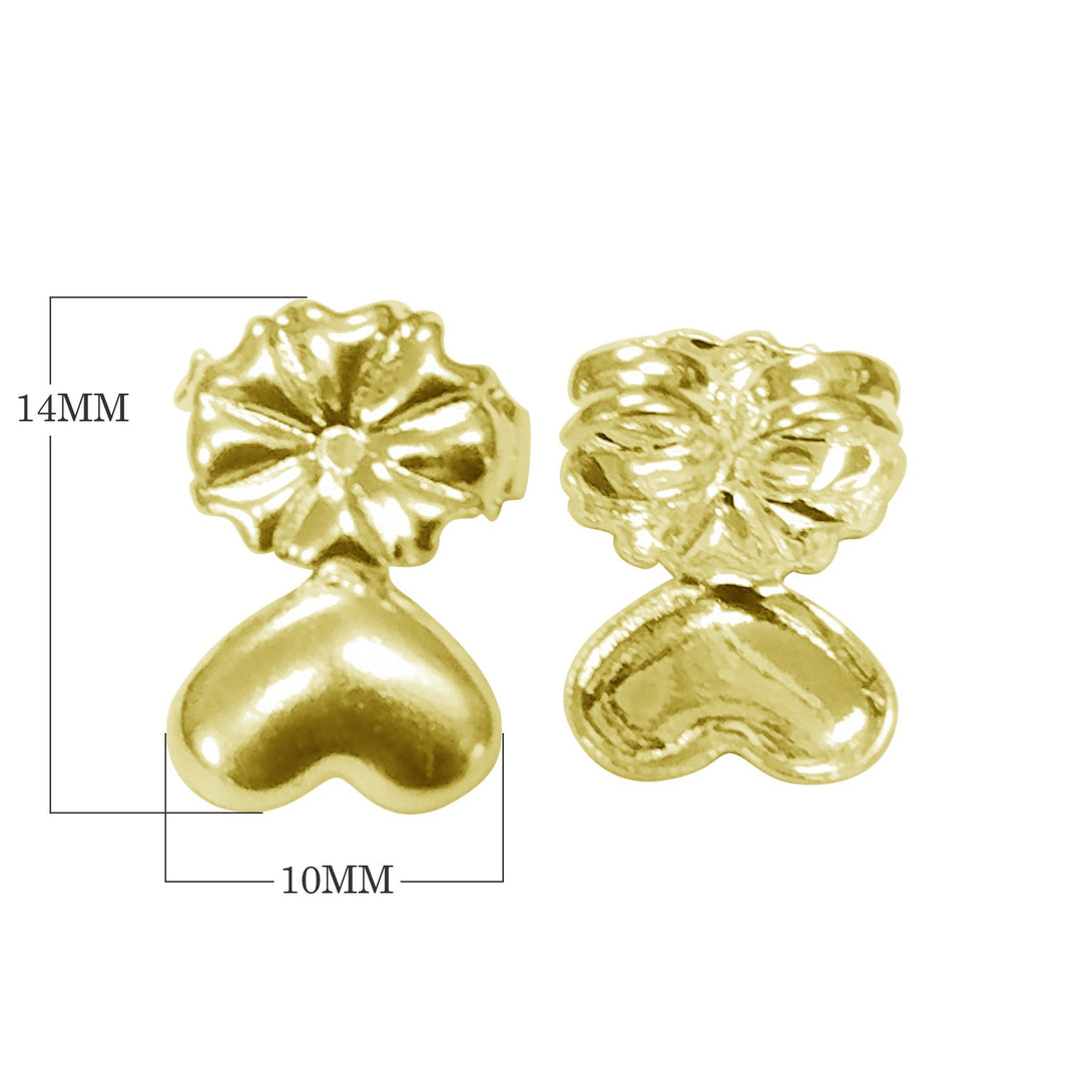FG-228 18K Gold Overlay Earring Lifter Finding Beads Bali Designs Inc 