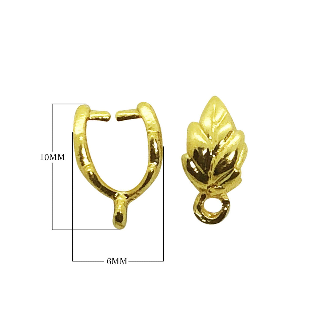 FG-231 18K Gold Overlay Pendant Bail Beads Bali Designs Inc 