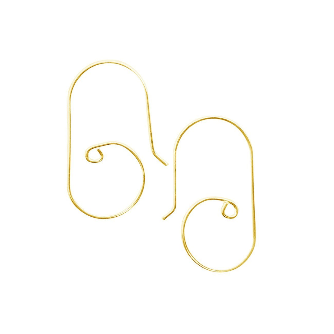 FG-246 18K Gold Overlay Earwire Beads Bali Designs Inc 
