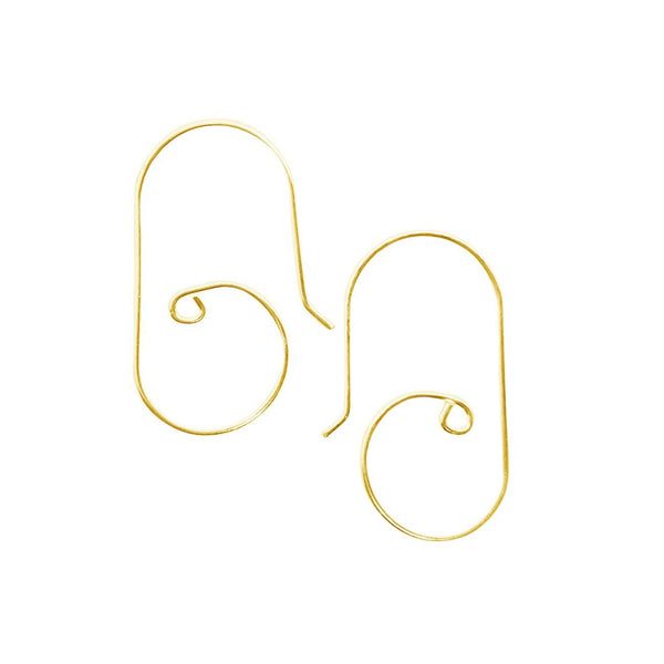 FG-246 18K Gold Overlay Earwire Beads Bali Designs Inc 