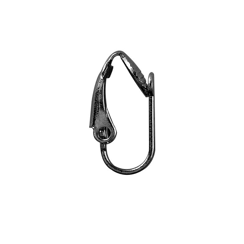 Black Rhodium Overlay Leverback Earwire Jewelry Finding Handcrafted In India