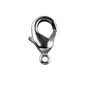 Black Rhodium Overlay Lobster Clasp Jewelry Finding Handcrafted In India
