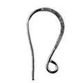 Black Rhodium Overlay Classic Loop Earwire Jewelry Finding Handcrafted In India