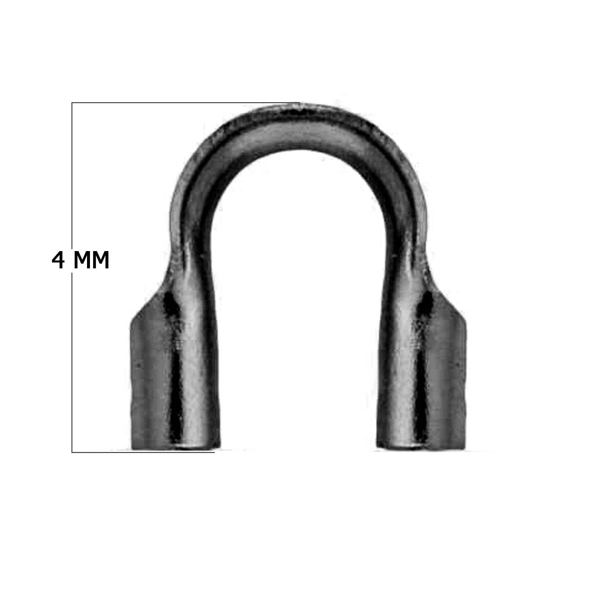 Black Rhodium Overlay Wire Guardian Jewelry Component Handcrafted In India