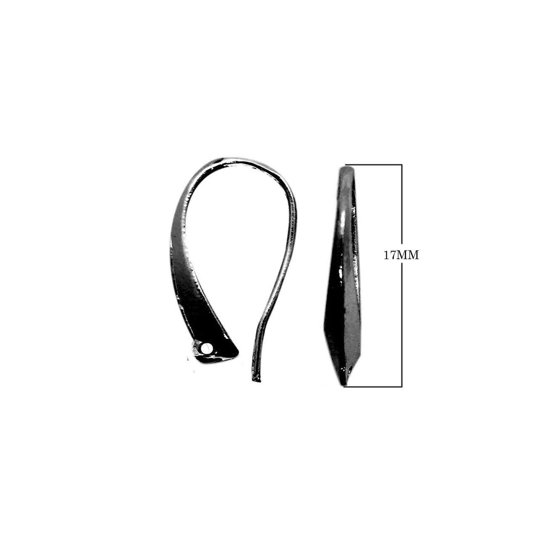 FR-237 Black Rhodium Overlay Earwire Beads Bali Designs Inc 