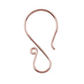 Rose Gold Overlay Classic Hook Earwire Jewelry Finding Handcrafted In India For Professional Jewelry Production