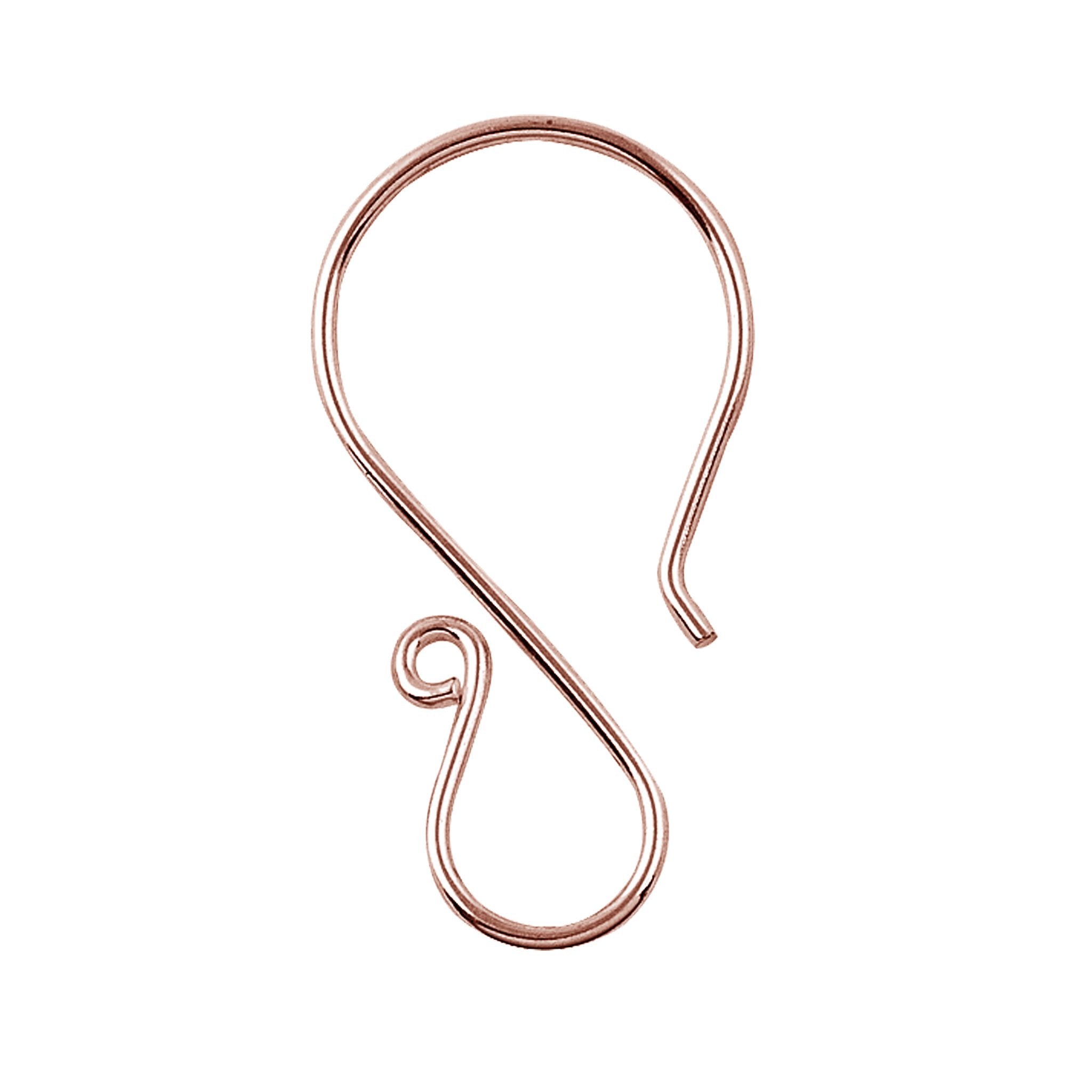 Rose Gold Overlay Classic Hook Earwire Jewelry Finding Handcrafted In India For Professional Jewelry Production