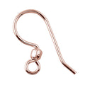 Rose Gold Overlay Single Bead Hook Earwire Jewelry Finding Handcrafted In India For Professional Jewelry Production