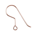 Rose Gold Overlay Plain Hook Earwire Jewelry Finding Handcrafted In India For Professional Jewelry Production