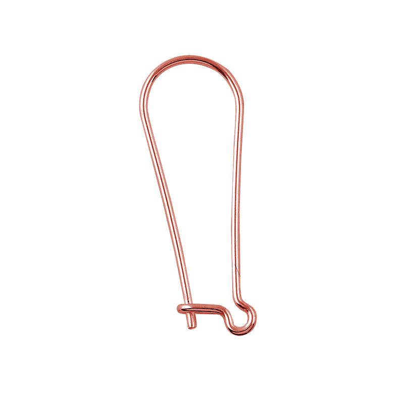 Rose Gold Overlay Leverback Loop Earwire Jewelry Finding Handcrafted In India For Professional Jewelry Production