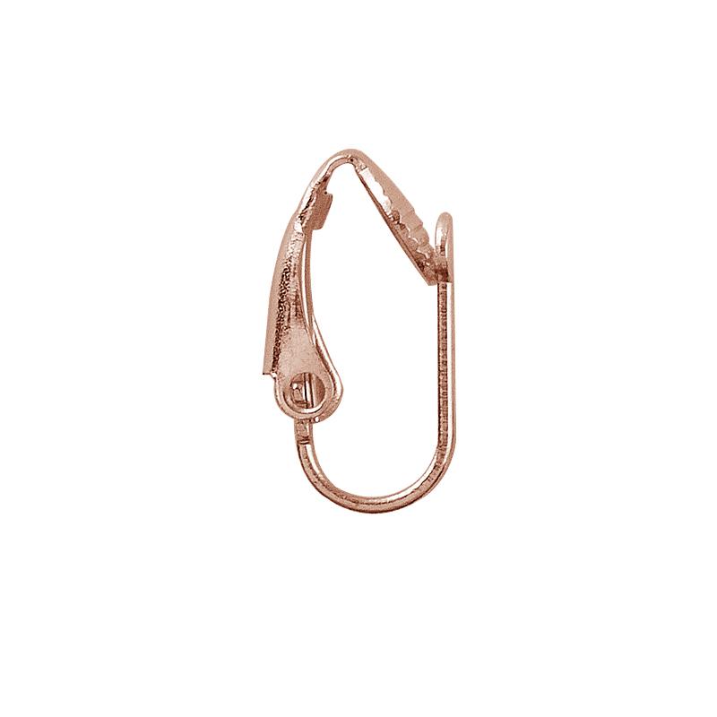 Rose Gold Overlay Clip-Style Lever Earwire Jewelry Finding Handcrafted In India For Professional Jewelry Production