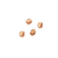 Rose Gold Overlay Tiny Spacer Beads Handcrafted In India For Professional Jewelry Production