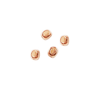 Rose Gold Overlay Tiny Spacer Beads Handcrafted In India For Professional Jewelry Production
