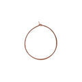 Rose Gold Overlay Round Hoop Earwire Handcrafted In India For Jewelry Making