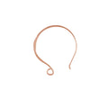 Rose Gold Overlay Round Loop Earwire Handcrafted In India For Jewelry Making