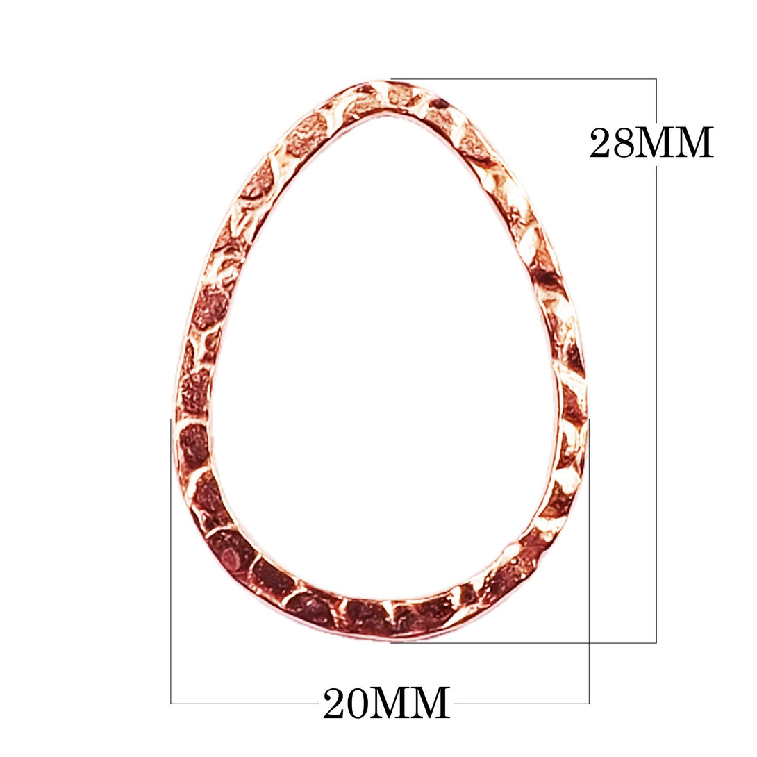FRG-211-28X20MM Rose Gold Overlay Chandelier Earring Finding Beads Bali Designs Inc 