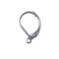 Silver Overlay Leverback Hoop Earwire for jewelry making with polished finish