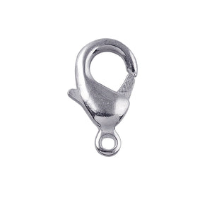 Silver Overlay Lobster Clasp for jewelry making with polished finish