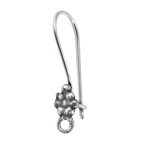 FSF-127 Silver Overlay Earwire Beads Bali Designs Inc 