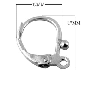 Silver Overlay Leverback Earring Component handcrafted in India for wholesale jewelry findings