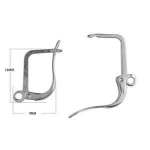 Silver Overlay Leverback Earwire handcrafted in India for wholesale jewelry making