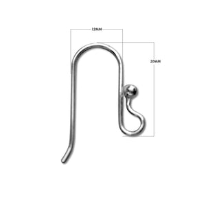 Silver Overlay Earwire Wholesale handcrafted in India with ball end design